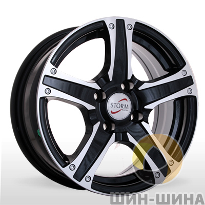 Диски W 266 BP (Black Polished) Storm